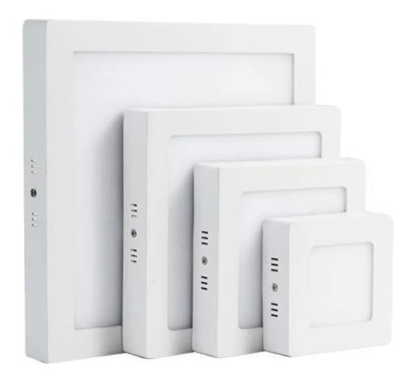 Foco Led Panel Plafon Sobrepuesto Cuadrado 6w Fria