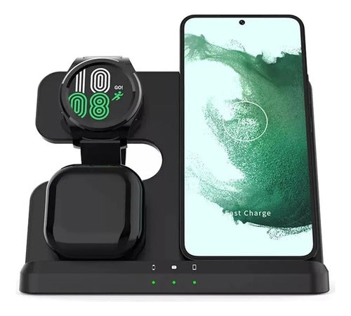 Cargador Inalambrico 3 En 1 Samsung Galaxy Buds Active Watch