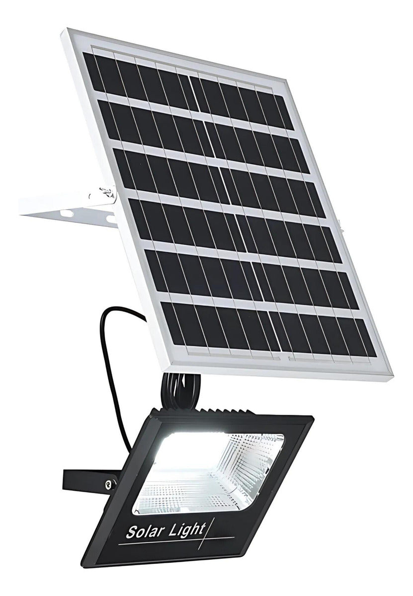 Foco Solar 500w + Panel Solar Y Control Remoto
