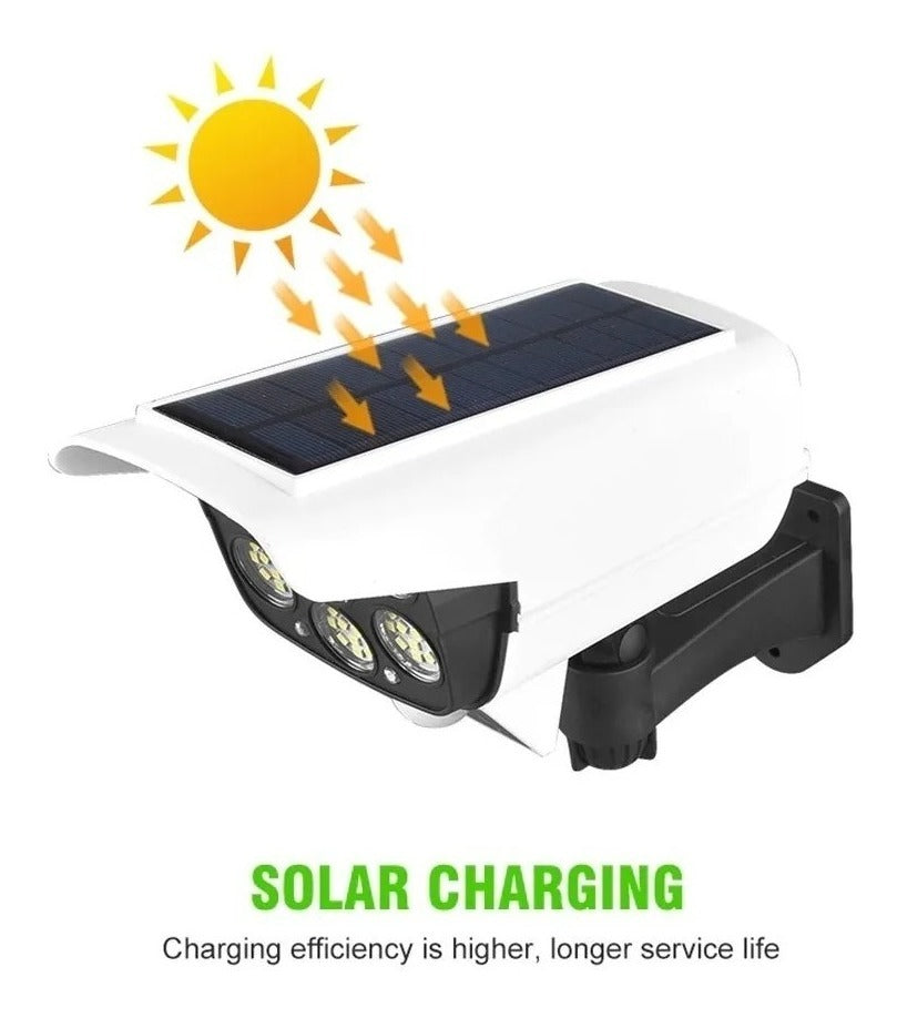 Foco Solar Tipo Camara Sensor De Movimiento + Control Remoto