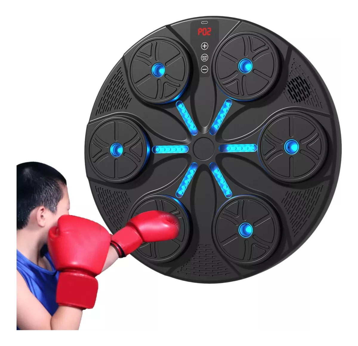 Máquina De Boxeo Artes Marciales Guantes Música Bluetooth