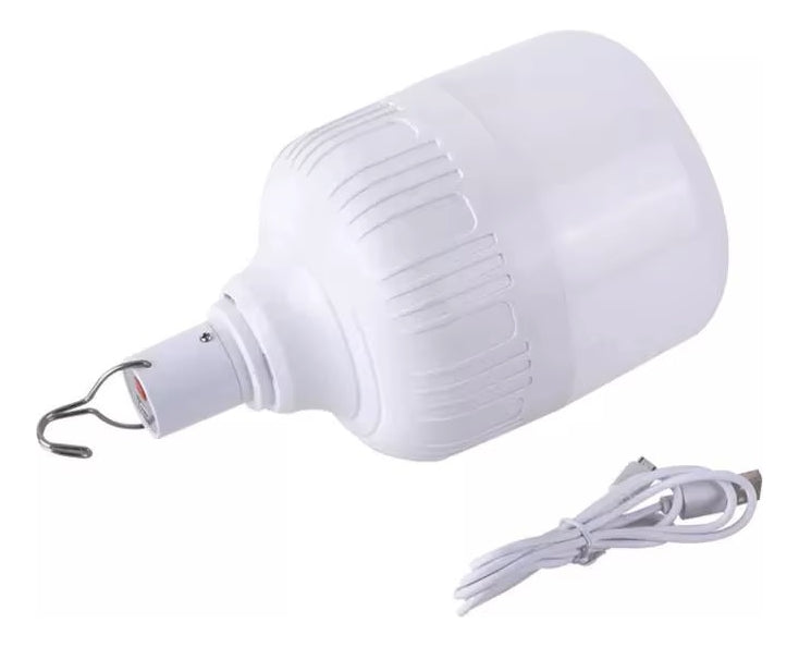 Lámpara Led 20w Recargable Camping Usb Cargador Carpa