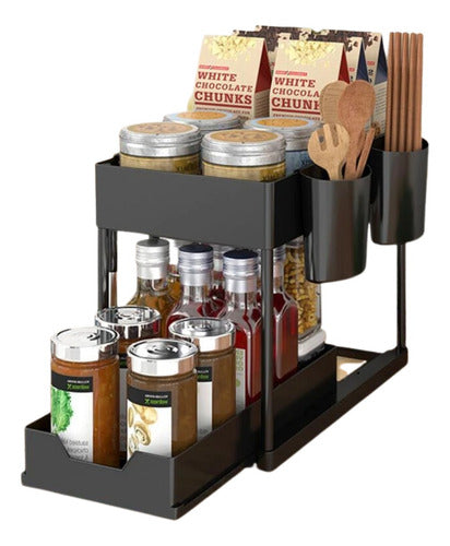 Organizador De Cocina Estante De Almacenamiento De 2 Niveles