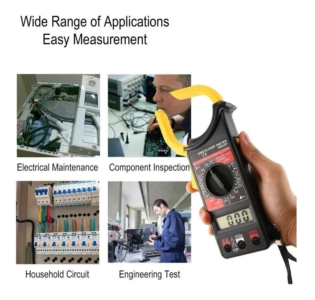 Multi Tester Amperimetro Digital Tenaza Dt-266