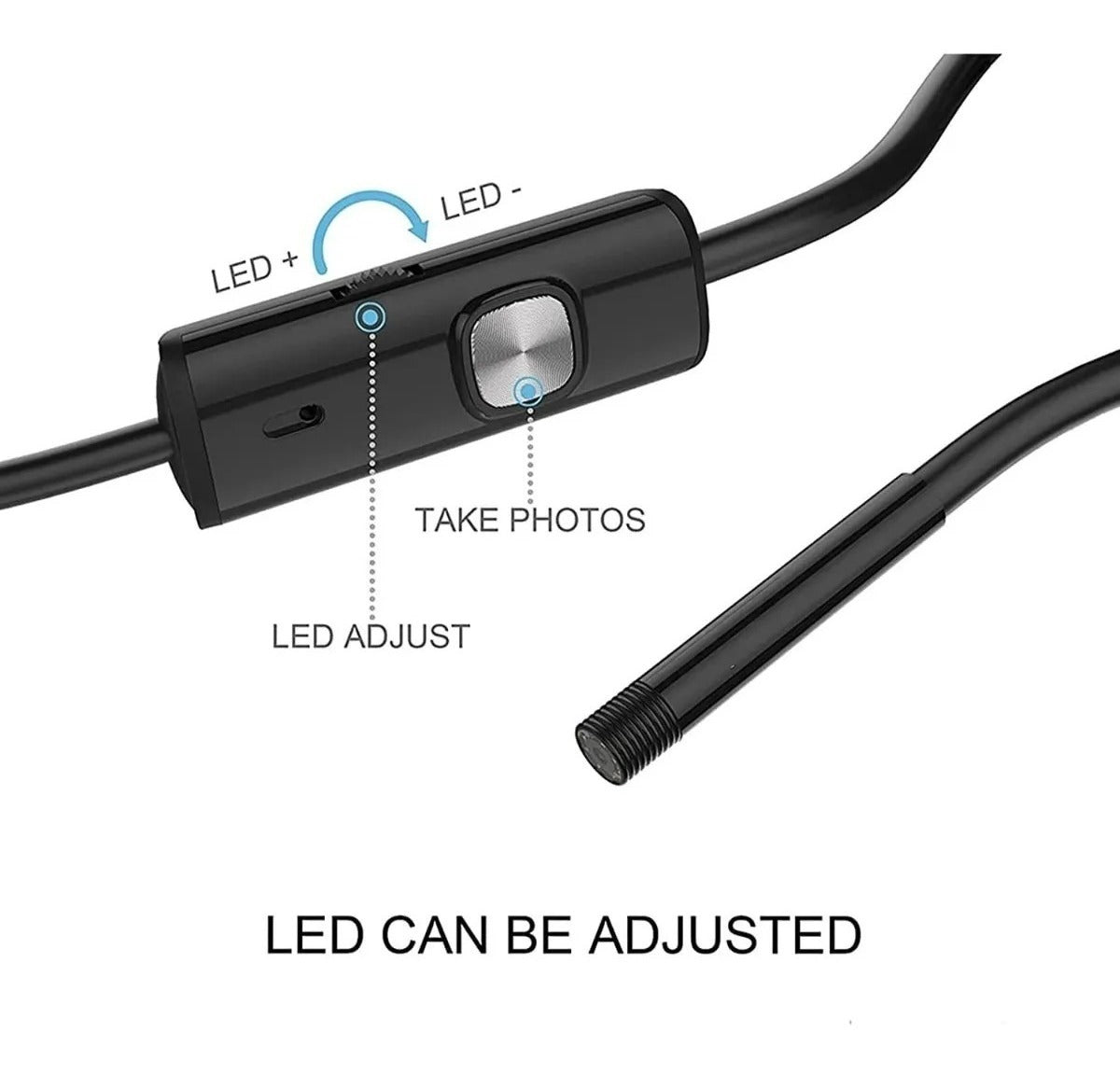 Cámara Endoscopica 5 Metros 7mm 6 Leds 5m Android | Dfast