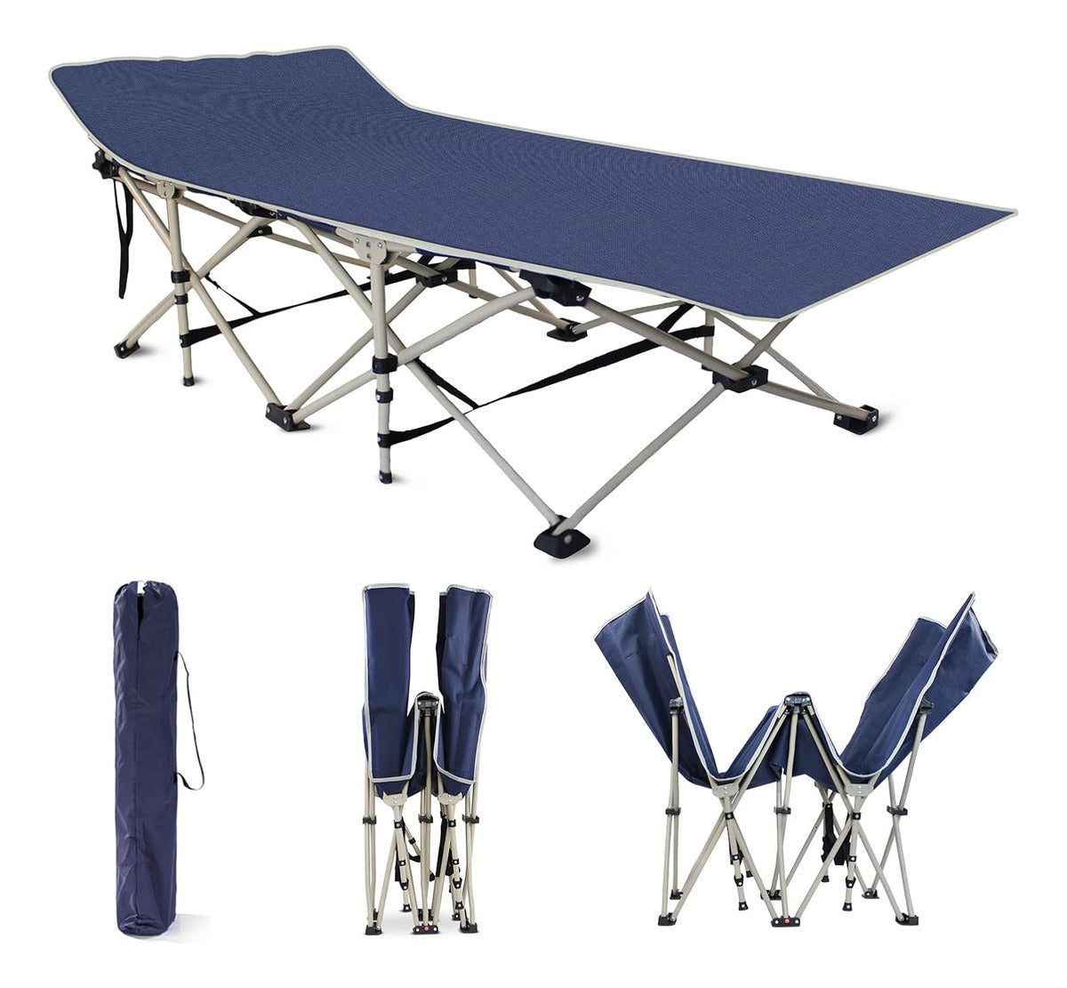 Silla Estilo Reposera Plegable Camping