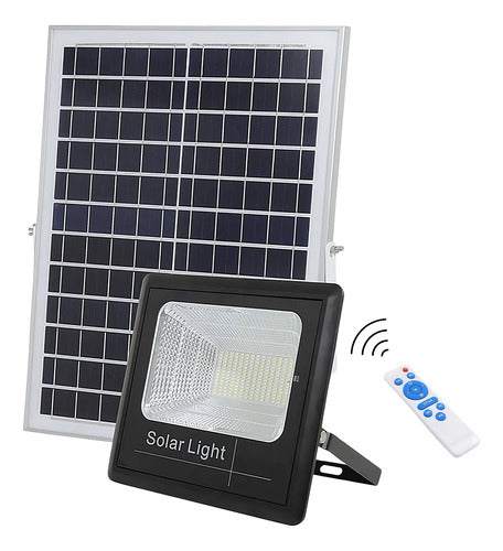 500w 太阳能聚光灯 + 太阳能电池板和遥控器