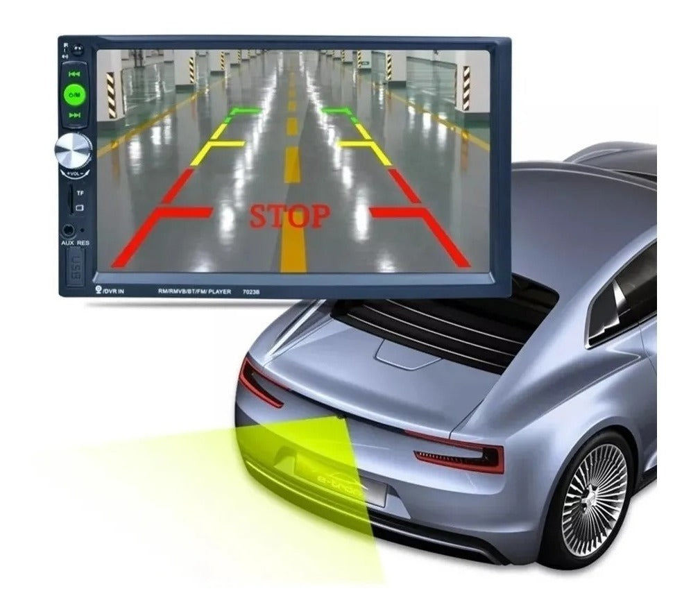 Radio Auto 2 Din Mirrorlink+camara Retroceso+comando Volante