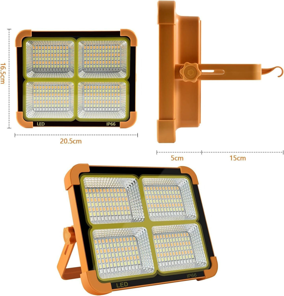 Lampara De Emergencia Foco Solar Recargable Led Camping