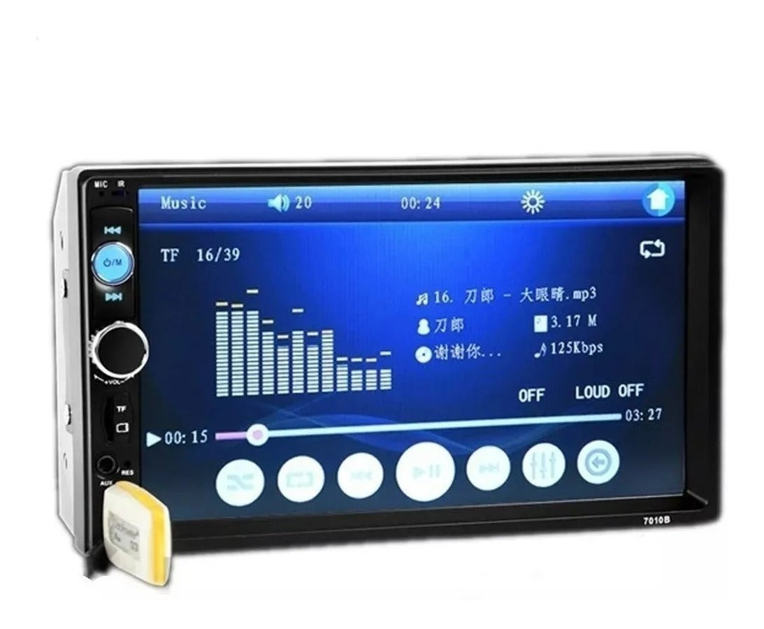 Radio Auto 2 Din Mirrorlink+camara Retroceso+comando Volante