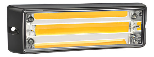 Luz Led Cob Estroboscópica Amarillo Coche Camion  12v-24v