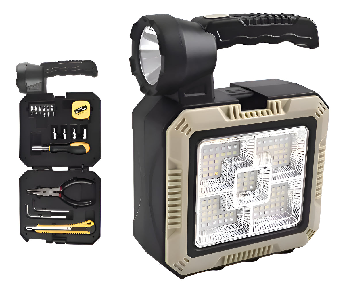 Linterna Lámpara Solar Power Bank + Kit De Herramientas