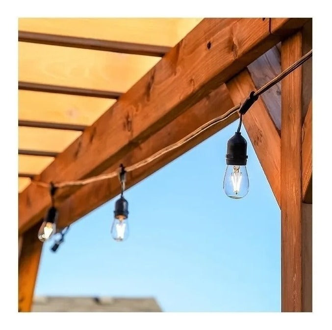Soquete Guirnalda Terraza Patio Ampolletas Incluidas Decorac