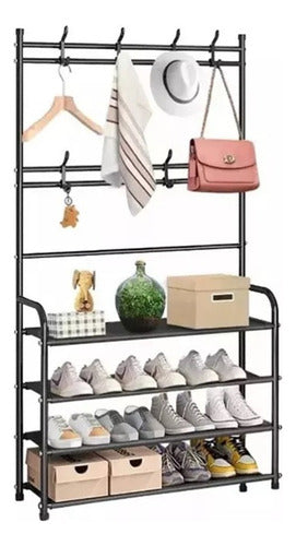 Organizador Multifuncional Colgador Zapatero Negro