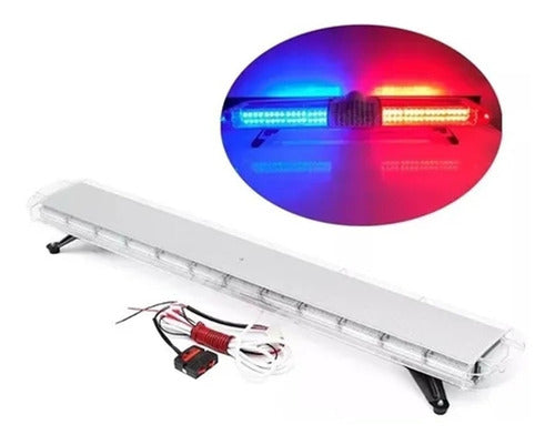 Baliza Led Barra Auto Rojo-azul Emergencia 1.20mt