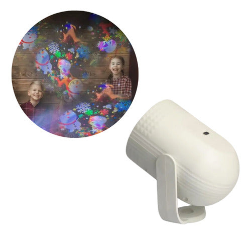 Luz De Navidad Proyector Robotizado Giratorio Rgb