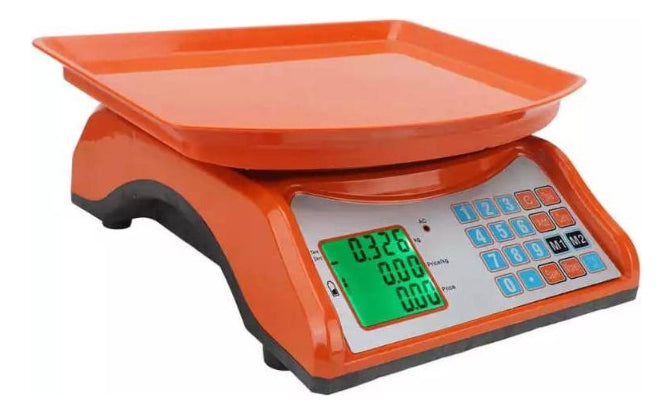 Bascula Pesa Balanza Digital 40kg Recargable Comercial Color