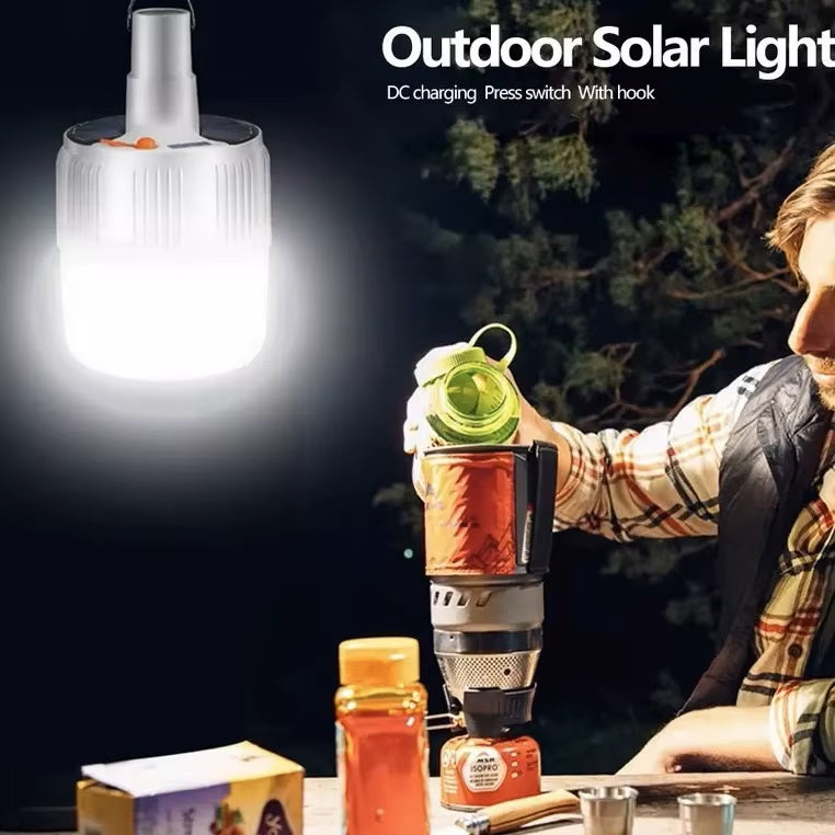 Lámpara Led 20w Recargable Camping Usb Cargador Carpa
