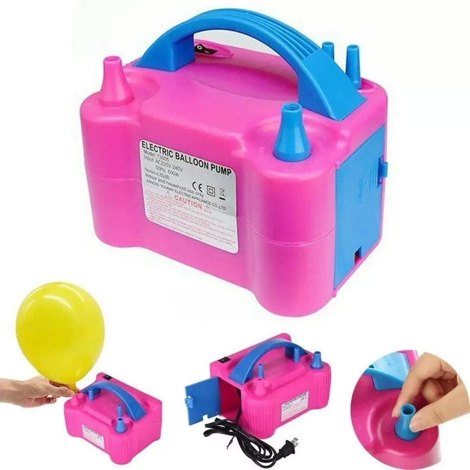 Inflador De Globos Eléctrico 2 Inyectores
