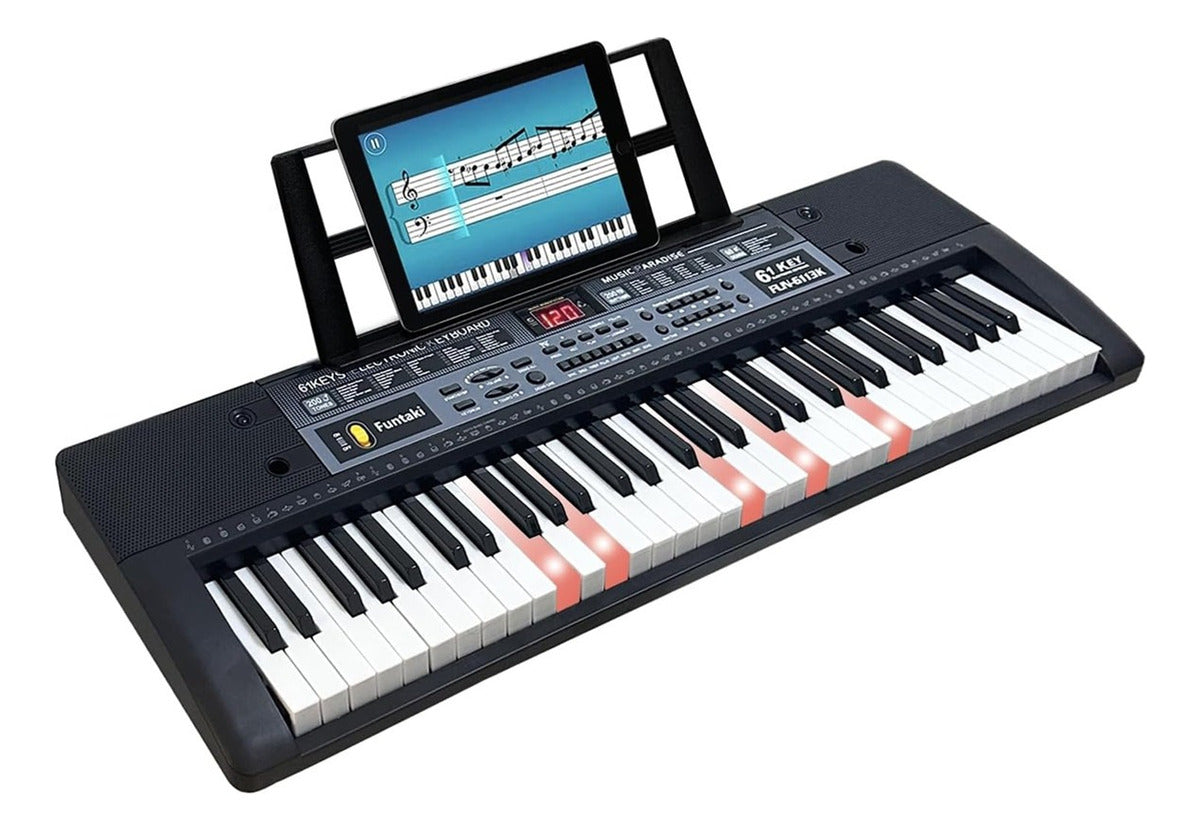 Teclado 61 Teclas Teclado Piano Teclado Musical Con Micrófon