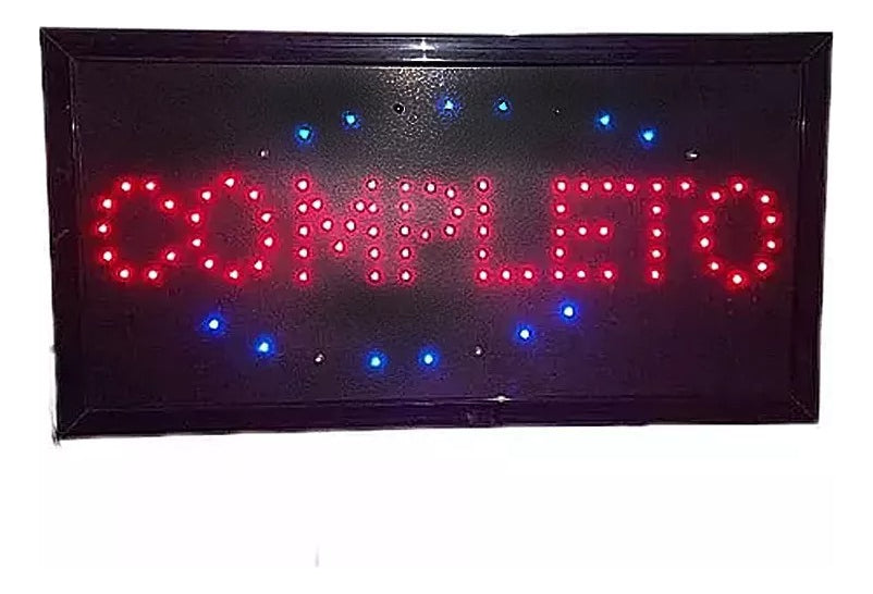 Letrero Led Luminoso Aviso Abierto