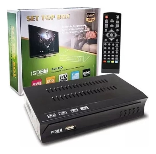 Sintonizador Tv Digital Deco Hdtv Full Hd Isdb-t Hdmi Y Rca