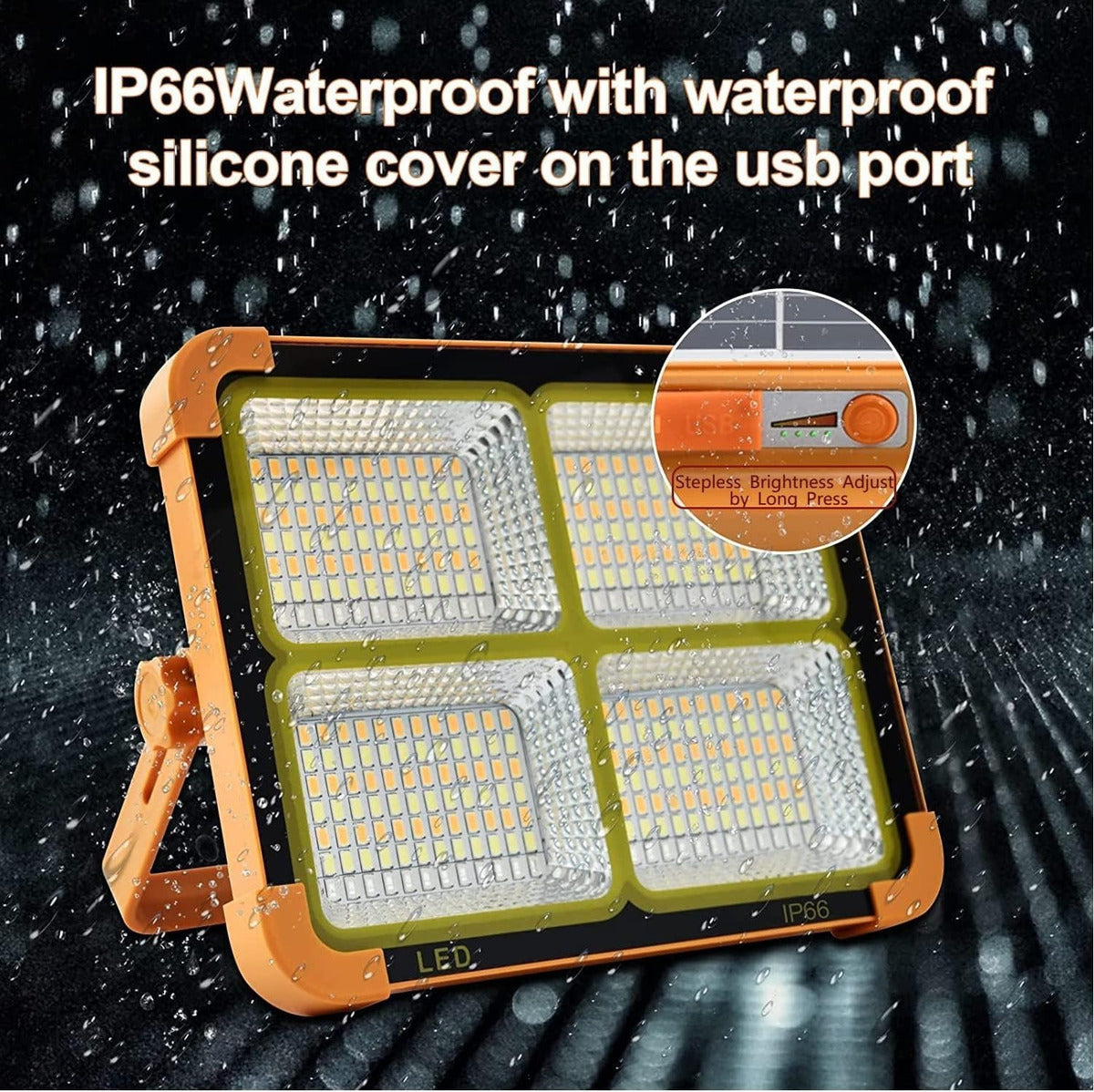 Lampara De Emergencia Foco Solar Recargable Led Camping