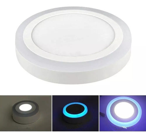 Foco  Panel Led Plafón Led Bicolor Sobrepuesto 6w+3w