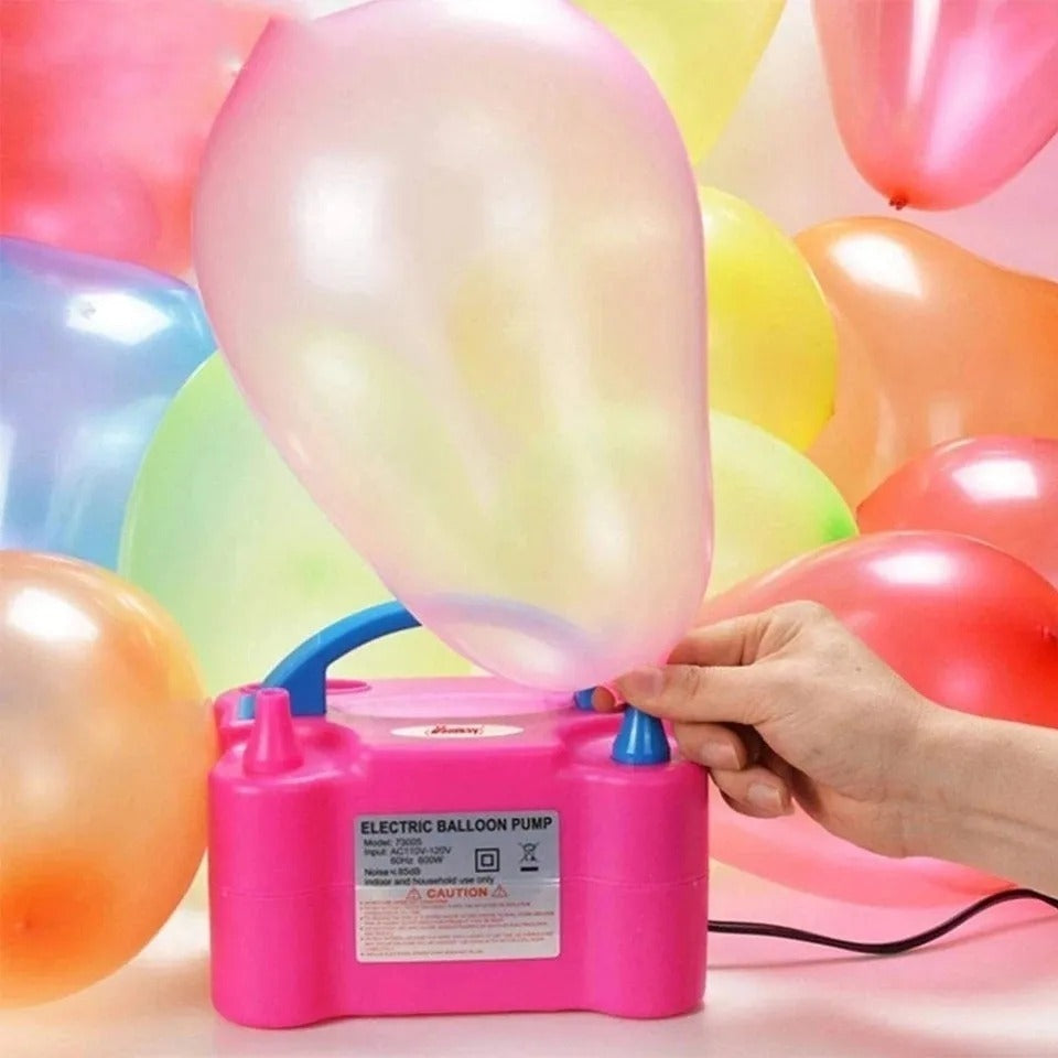 Inflador De Globos Eléctrico 2 Inyectores