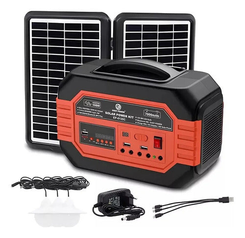 Generador Electrico Energia Solar Multiuso Bateria Carga