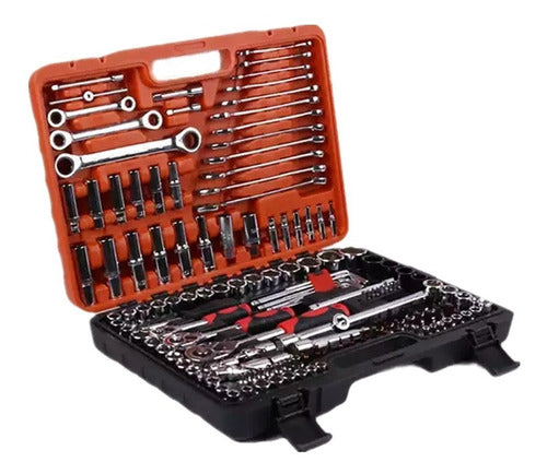 Juego Caja Set Dados Chicharra Herramientas 150 Piezas