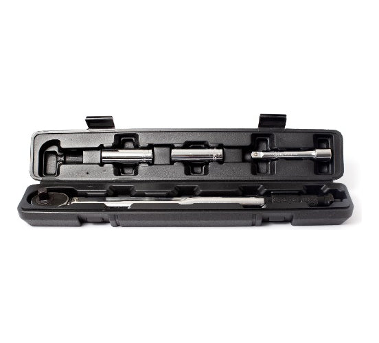 Llave Torque Torquimetro 1/2 - 28-210nm + Dados + Extension
