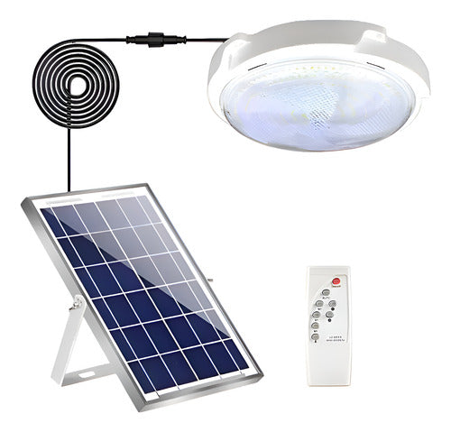 Lampara Plafon Redonda De Techo Solar 150w Blanco Frio