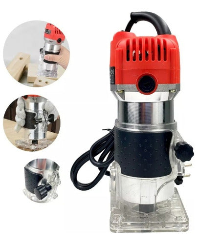 Fresadora Router Manual Madera Tupi 800w 6.35mm 1/4