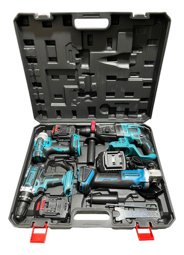 Juego De Herramientas Eléctricas Inalámbricas Kit 4 Pcs 168v