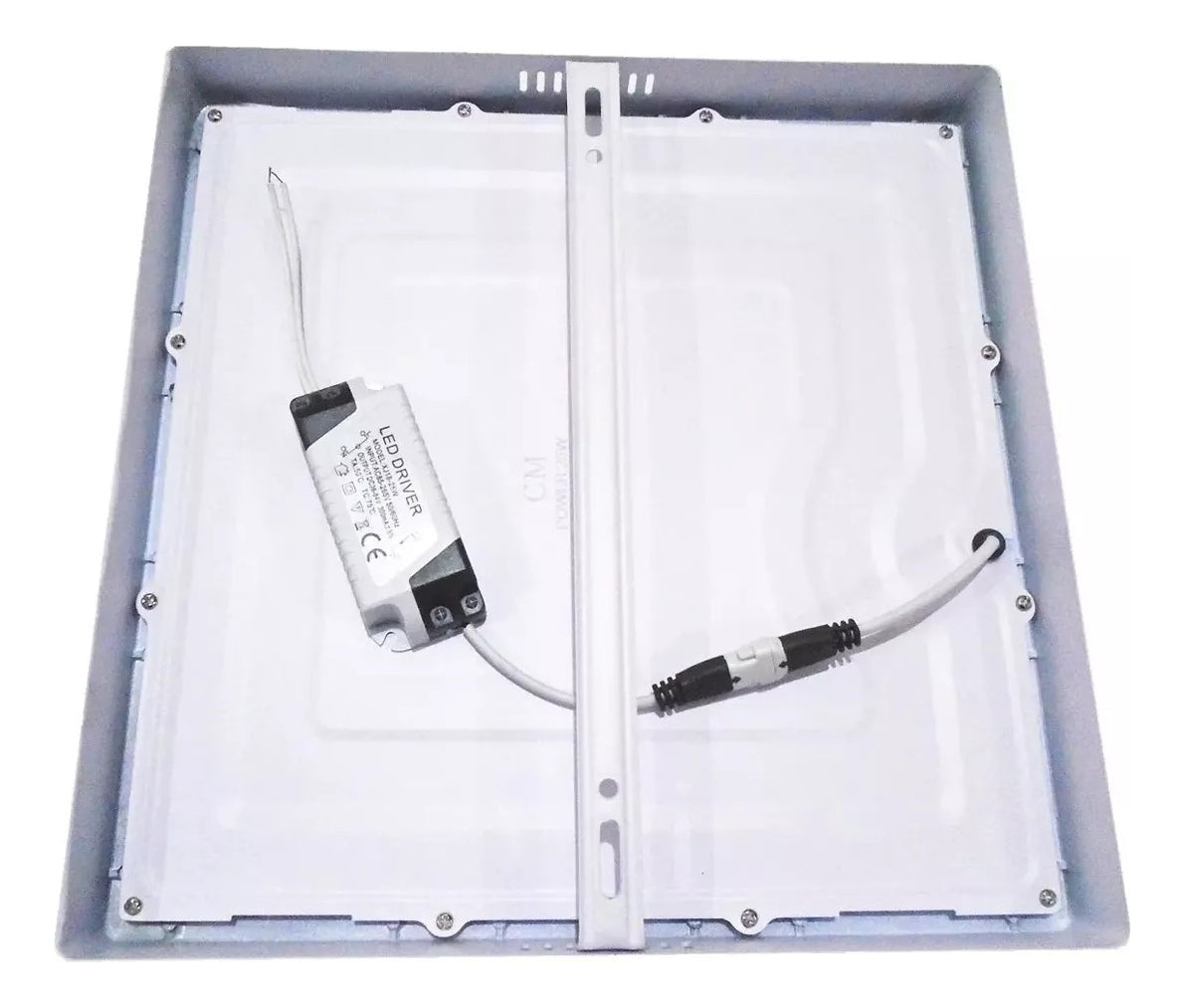 Foco Led Panel Plafon Sobrepuesto Cuadrado 12w Luz Calida