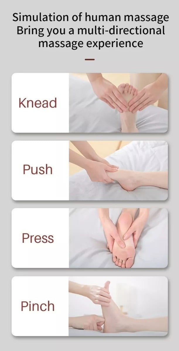 Eléctrico Shiatsu Amasamiento Pies Piernas Masajeador Spa