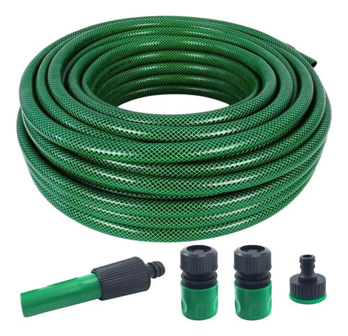 Manguera Reforzada 1/2 Pulgada Rollo 50 Mts Color Verde