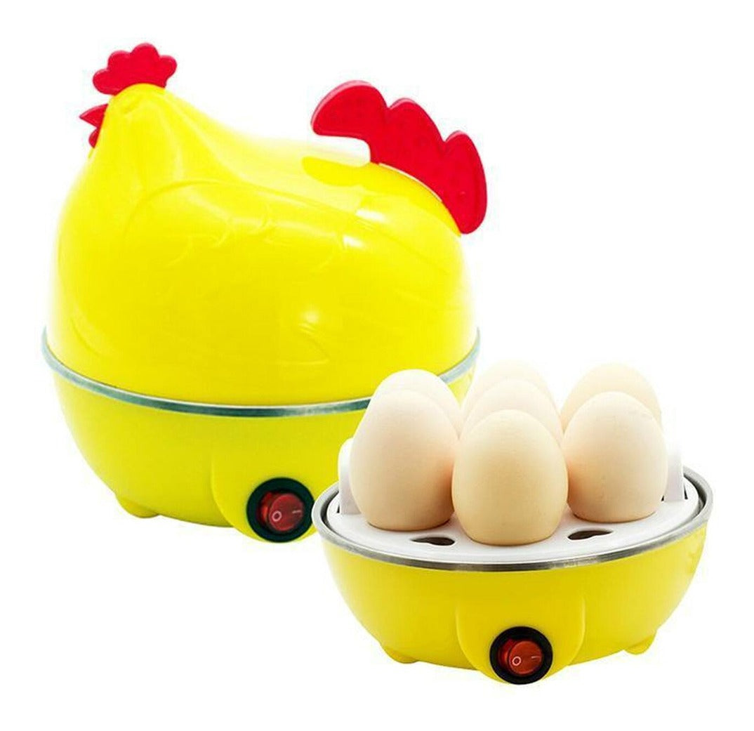 Máquina Hervidor Cocedor Huevos Vapor Gallina Color Amarillo