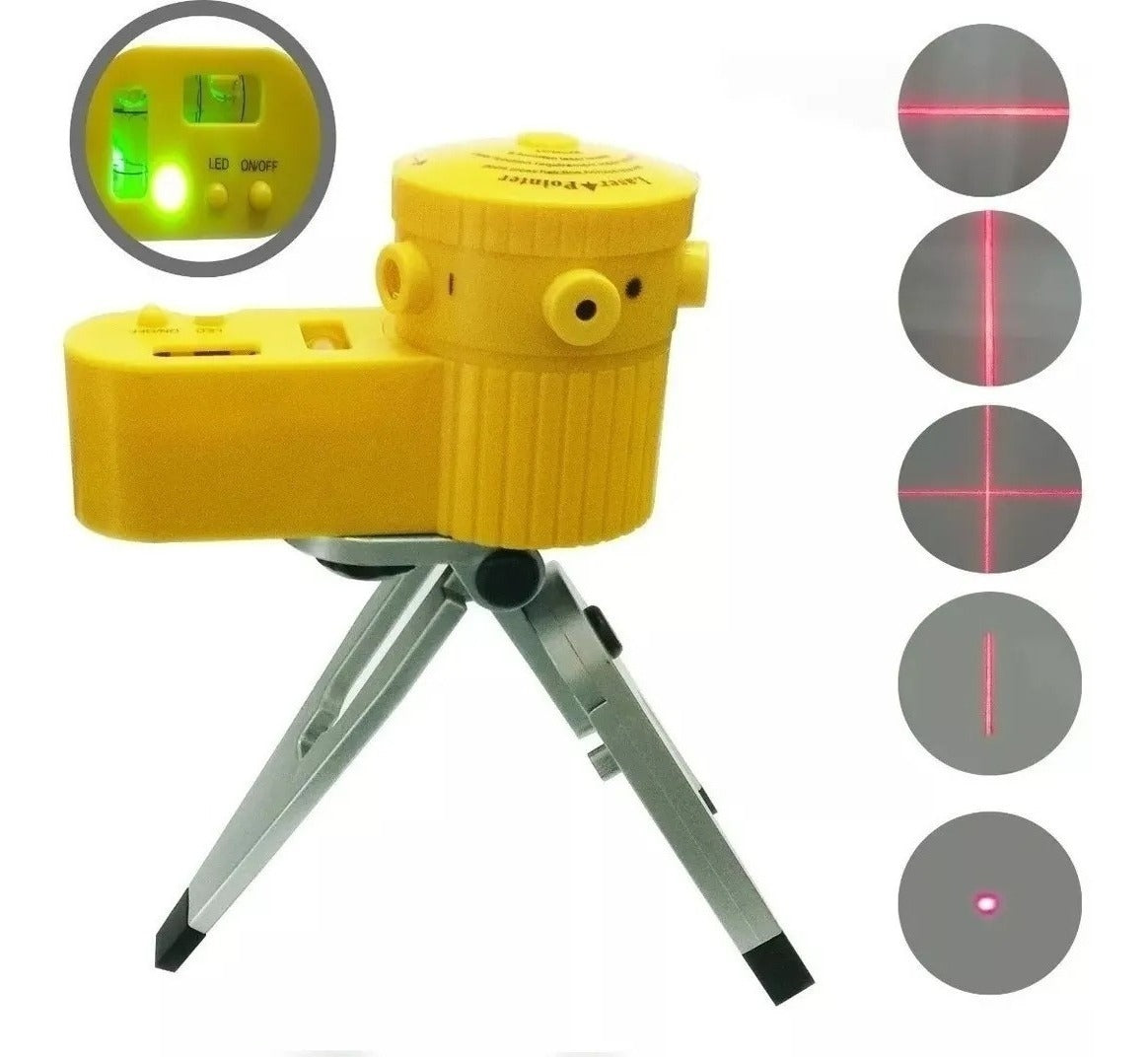 Nivel Laser Mltifuncional 5 Líneas Incluye Tripode