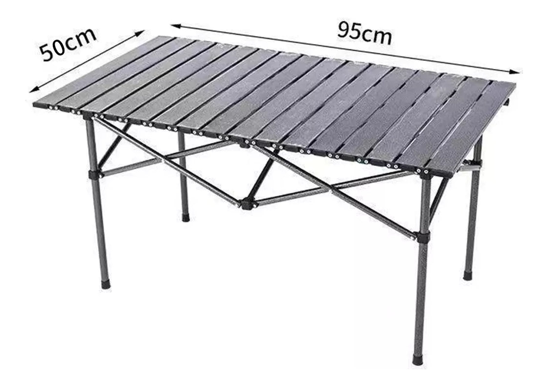Mesa Plegable Para Camping Portatil De Aluminio Exteriores