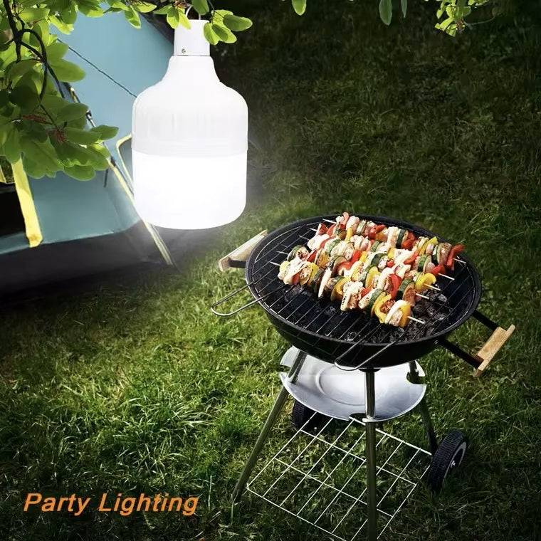 Lámpara Led 20w Recargable Camping Usb Cargador Carpa