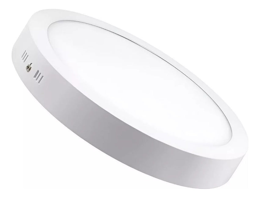 Foco Led Redondo Sobrepuesto 18 Watts Luz Calida