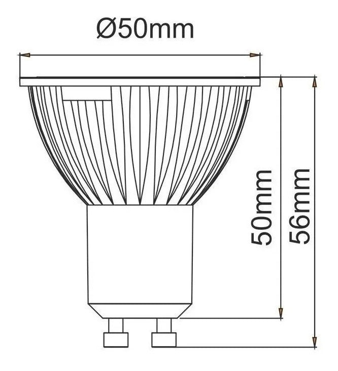 Ampolleta Led Gu10 6w Galida/