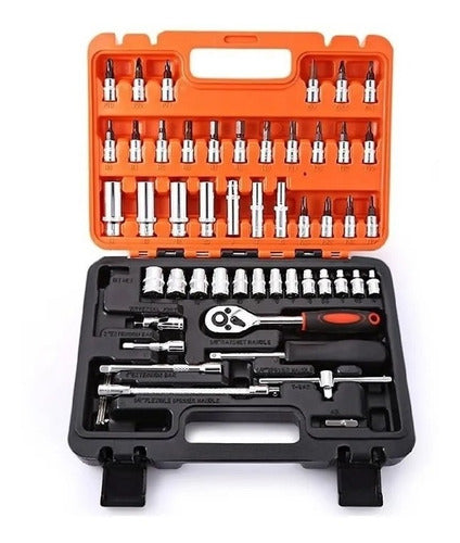 Set Caja De Dados Juego Herramientas 53 Pcs/044