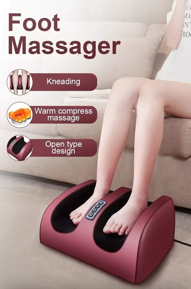 Eléctrico Shiatsu Amasamiento Pies Piernas Masajeador Spa