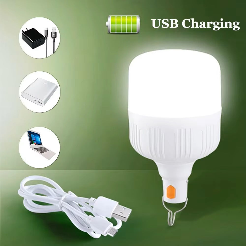 Lámpara Led 20w Recargable Camping Usb Cargador Carpa
