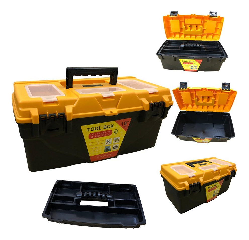 Caja De Herramientas 18 Pulgadas 43x26x23cm