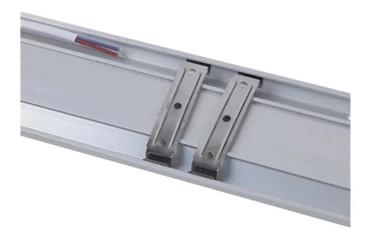 Foco Led Tubo Plano Iluminacion Luz 36w Canaleta 120cm