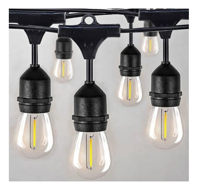 Guirnalda Led 10 Metros Panel Solar Con 10 Ampolletas Led
